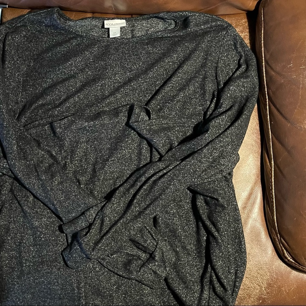Heather Charcoal Lightweight Sweater Dress